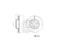1 Disco Freno Anteriore Per VW Grand California Camper Multivan T7 2N0615301C
