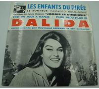 1 Disque Vinyle EP 45 Tours - Barclay 70322 - Dalida : Les enfants du Pirée, Le bonheur, C'est un jour à Naples, Pilou pilou pilou he. (Original et non pas réédition) - (1 disque vinyle EP 45t)