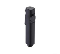 1 doccetta per WC, doccetta per bidet, doccetta spray per sanitari Shattaf, per la pulizia del pavimento, per cani da compagnia e per innaffiare fiori e erba bianca (nero)