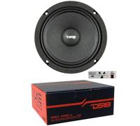 1 DS18 PRO-NS6.4 altoparlante midrange da 16,5 cm 165 mm 6,5", da 150 watt rms e 300 watt max, 4 ohm, 94 db spl, magnete al neodimio, per auto, 1 pezzo + 3 sticker omaggio