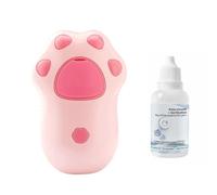 1 e gatti, ad acqua elettrico, in morbido silicone, per depilazione e massaggio, in ABS +