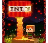 1 Edizione commemorativa Serie da collezione Minecraft Creeper/TNT/Zucca/Blocco d'erba/Pietra luminosa/Lampada al redstone Luce notturna - Stile carino Luce notturna, Ricaricabile USB, Regolazione a s