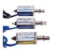 1 elettromagnete a telaio push-pull da 12 V e 24 V, 0530T, distanza di spostamento 10 mm, forza di tenuta 700 g, solenoide con dado regolabile(12V)