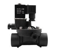 1 elettrovalvola a 2 vie normalmente chiusa o aperta AC220V, valvole for acqua con interruttore manuale e regolazione del flusso.(1-1/2",NPT_AC 24V_NORMALLY OPEN)