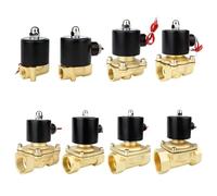 1 elettrovalvola elettrica BSPT femmina da 1/10,2 cm 3/20,3 cm 1/5,1 cm 3/10,2 cm 1-1/5,1 cm 12V 24V 110V 220V pneumatica normalmente chiusa per acqua, olio e aria (1-1/2 pollici, BSPP femmina) 24