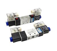 1 elettrovalvola pneumatica a doppia bobina, 2 posizioni, 5 porte, 4V220-08/4V320-10/4V420-15, DC12V, DC24V, AC110V, AC220V(4V220-08 PC10-02)