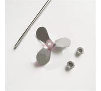 1 elica da laboratorio in acciaio inossidabile da 40 mm a 120 mm a tre pale, paletta a tre foglie for agitatore, miscelatore e frullatore da laboratorio(Rod (Length 400mm))