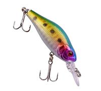 1 Esca da Pesca a Forma di Minnow, wobblers, 7 cm, 8,1 g, Galleggiante, Esca Artificiale in plastica Dura, Esca for la Pesca al Black Bass, Carpa e Altri Pesci.(2)