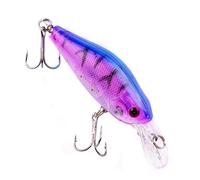 1 Esca da Pesca a Forma di Minnow, wobblers, 7 cm, 8,1 g, Galleggiante, Esca Artificiale in plastica Dura, Esca for la Pesca al Black Bass, Carpa e Altri Pesci.(8)