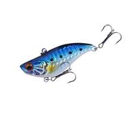 1 esca da pesca affondante da 6 cm e 14 g, con vibrazioni sonore, esca artificiale dura invernale for trote e spigole.(A)