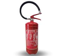 1 Estintore Polvere 6 KG - ANNO: 2025 + MANUALE USO E MANUTENZIONE - CERTIFICATO E OMOLOGATO A NORMA DI LEGGE + STAFFA E CARTELLO - Soluzione Sicurezza Antincendio Professionale