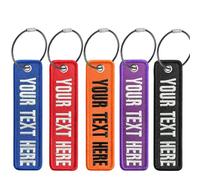 1 etichetta per bagaglio personalizzata con ricamo, ricamo bifacciale del tuo testo/numero, etichette da viaggio per zaino, valigia, bagaglio (forma 1)