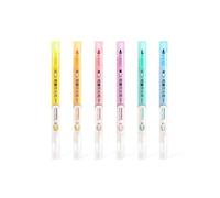 1 evidenziatore cancellabile a doppia testa, pennarello fluorescente, penna fluorescente per disegno artistico, scarabocchiare, pennarelli, cancelleria, scuola, design intelligente