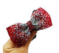 1 fascia elastica per capelli con fiocco di strass, per coda di cavallo, raso, scrunchies, elastici per capelli con elastico, morbidi scrunchies, accessori per capelli per donne e ragazze, colore
