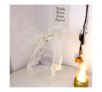 1 fascia elastica per capelli in organza, per donne e ragazze, con fiocco, fascia per capelli, coda di cavallo, accessori per capelli (beige)