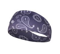1 fascia elastica per capelli sportiva, per yoga, yoga, assorbe il sudore, unisex, per corsa, fitness, turbante da palestra all'aperto (blu navy)