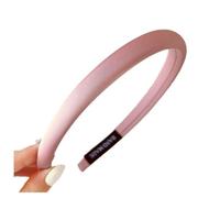 1 fascia per capelli da donna, in spugna morbida, imbottita, in tessuto, sottile, senza denti, per lavare, trucco, doccia, cura della pelle, rosa