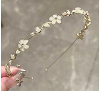 1 Fascia Per Capelli In Argento E 1 Paio Di Orecchini Di Perle, Lussuosi E Lucenti, Comodi Da Indossare, Migliorano Lo Stile, Adatti Per Accessori Per Capelli Per Feste Di Matrimonio.