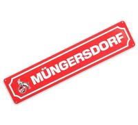 1. FC Köln Targa in metallo con scritta "Müngersdorf"