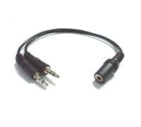 1 Femmina 4 Asta Trrs Cuffie Audio Mic A 2 X Maschio 3 Trs 3.5mm Convertitore