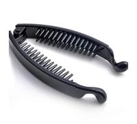 1 fermaglio per capelli a banana da donna, colore nero