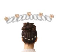 1 fermaglio per capelli elastico invisibile a forma di U per rifinire i capelli, graziosa e squisita forcina per capelli elastica, clip per capelli alla moda, strumenti per lo styling dei capelli e