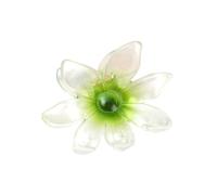 1 fermaglio per capelli hawaiani, da donna, grande fermaglio per capelli spessi e sottili, antiscivolo per l'estate, elegante clip per capelli per tutti i giorni, spiaggia e vacanze, verde