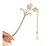 1 fermaglio per capelli in stile cinese con nappa, per donne, forcine per capelli fatte a mano, accessori per capelli, ornamenti per capelli (14)