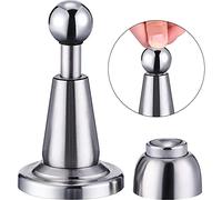 1 fermaporta magnetico con chiusura morbida, in acciaio inox, per montaggio a parete (1 confezione)