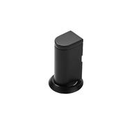 1 fermaporta magnetico in acciaio inossidabile, supporto for porta regolabile senza chiodi, fermaporta magnetico anticollisione for ferramenta for porte(Black)