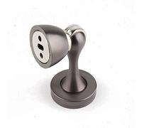 1 fermaporta magnetico in metallo solido - Fermaporta a doppio scopo da montare a parete e a pavimento for casa, ufficio e altro ancora(Gray black)