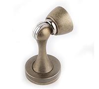 1 fermaporta magnetico in metallo solido - Fermaporta a doppio scopo da montare a parete e a pavimento for casa, ufficio e altro ancora(Blue antique bronze)