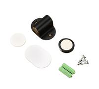 1 fermaporta magnetico regolabile in lega di zinco, anti-perforazione, fermaporta in argento impermeabile, ferramenta for porte di mobili(Black)