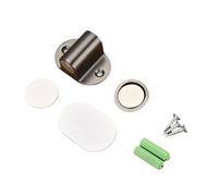 1 fermaporta magnetico regolabile in lega di zinco, anti-perforazione, fermaporta in argento impermeabile, ferramenta for porte di mobili(Gray)