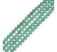 1 filo di avventurina verde naturale guarigione gemma 10 mm perline sfuse pietre preziose distanziatore (34-37 pezzi) per la creazione di gioielli artigianali O9A-10