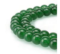 1 filo di giada verde naturale guarigione gemma 4 mm (0,16 pollici) piccole perline rotonde gemma gemma distanziatore (89-94 pezzi) per la creazione di gioielli -o13-7-21-95-4