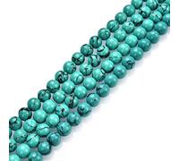 1 filo di howlite naturale verde turchese curativo 4 mm piccole perline rotonde (89-94 pezzi) per la creazione di gioielli artigianali GS19-4 (294, dh)