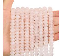 1 filo naturale 5 * 8 mm cristallo trasparente quarzo rondelle, perline di pietra naturale abaco perline distanziatore per fai da te bracciali, collane e gioielli fai da te, oz13/8.28