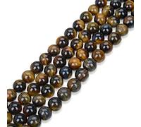 1 filo naturale blu dorato occhio di tigre guarigione gemma 8 mm perline sfuse pietre preziose distanziatore (44-47 pezzi) per la creazione di gioielli artigianali -o13-7-21-93-8