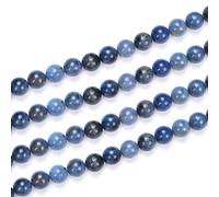 1 filo naturale blu Dumortierite guarigione gemma 8 mm (0,31 pollici) perline sfuse pietre preziose distanziatore (43-46 pezzi) per la creazione di gioielli artigianali -o13-7-21-98-8