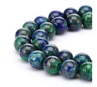 1 filo naturale lapislazzuli crisocolla guarigione gemma 4 mm (0,16 pollici) piccole perline rotonde gemma gemma distanziatore (80-85 pezzi) per la creazione di gioielli artigianali O9A-4