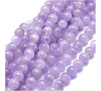 1 filo naturale viola lavanda giada guarigione gemma 10 mm perline sfuse pietre preziose distanziatore (34-37 pezzi) per la creazione di gioielli artigianali GE14-10