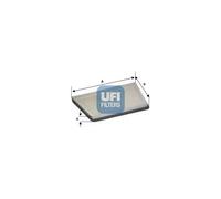 UFI Filters, Filtro Abitacolo Antipolline 53.044.00, Filtro Abitacolo per Ricambio, Adatto a Auto, Applicabile su Modelli Peugeot 206