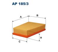 1 FILTRO ARIA FILTRON AP1853 AP185/3