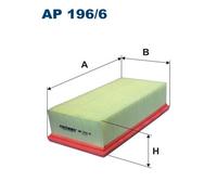 1 FILTRO ARIA FILTRON AP1966 AP196/6