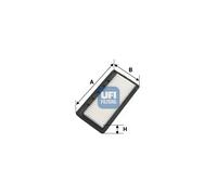 1 FILTRO ARIA UFI 3046800 30.468.00