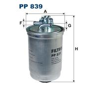 1 FILTRO CARBURANTE FILTRON PP839 PP839