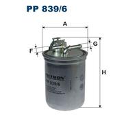 1 FILTRO CARBURANTE FILTRON PP8396 PP839/6