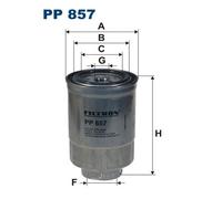 1 FILTRO CARBURANTE FILTRON PP857 PP857