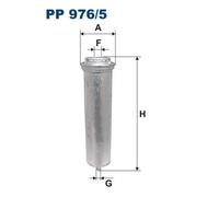 1 FILTRO CARBURANTE FILTRON PP9765 PP976/5